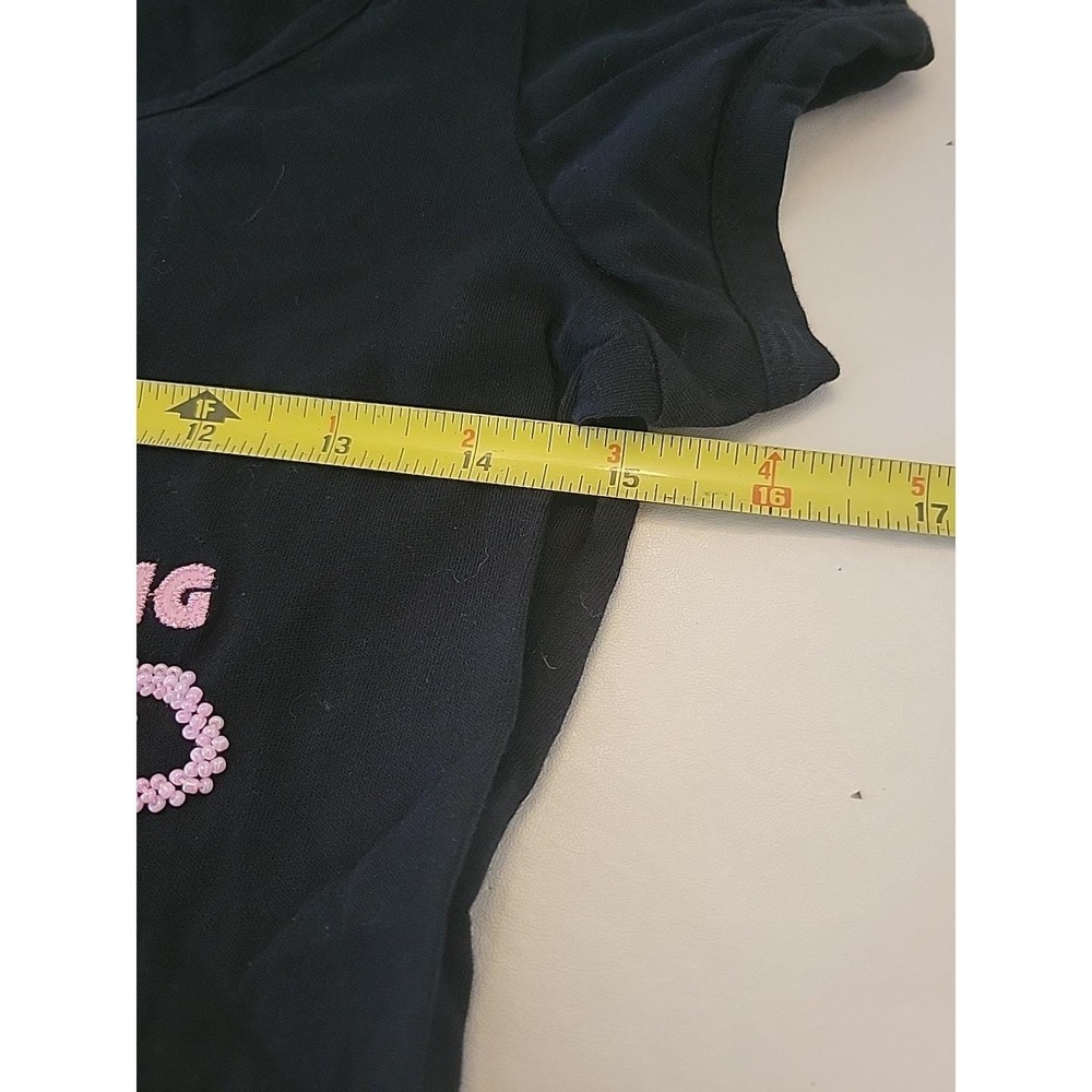 Disney Hong Kong Womans Small Short Sleeve Shirt Beaded Pink Castle - Picture 4 of 6